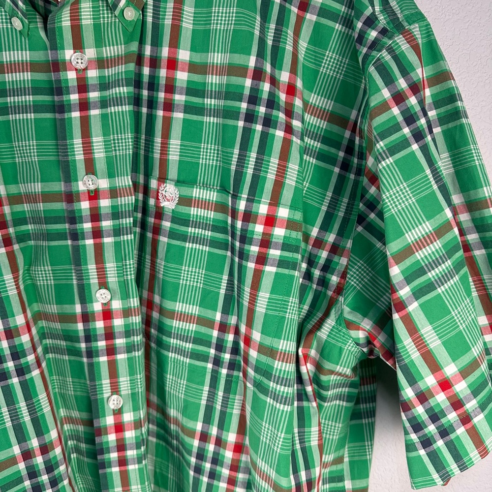 Cinch‎ Plaid Short Sleeve Shirt Sz XXL